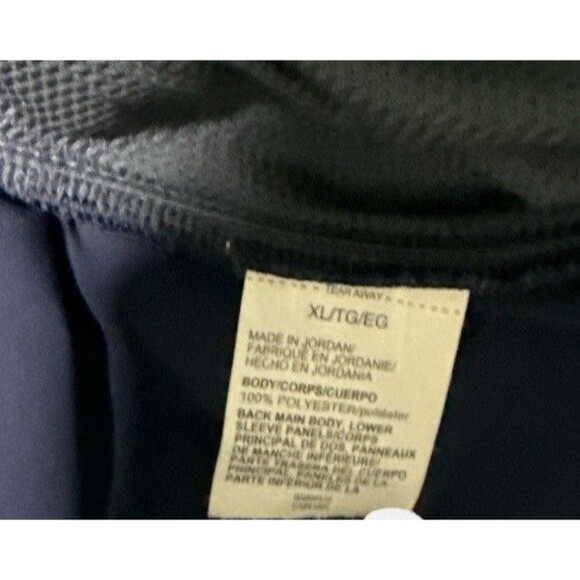 Under Armour Shirt XL Navy ColdGear 1/4 Zip Pullover Logo Wolf Husky Team Issue - Picture 6 of 6